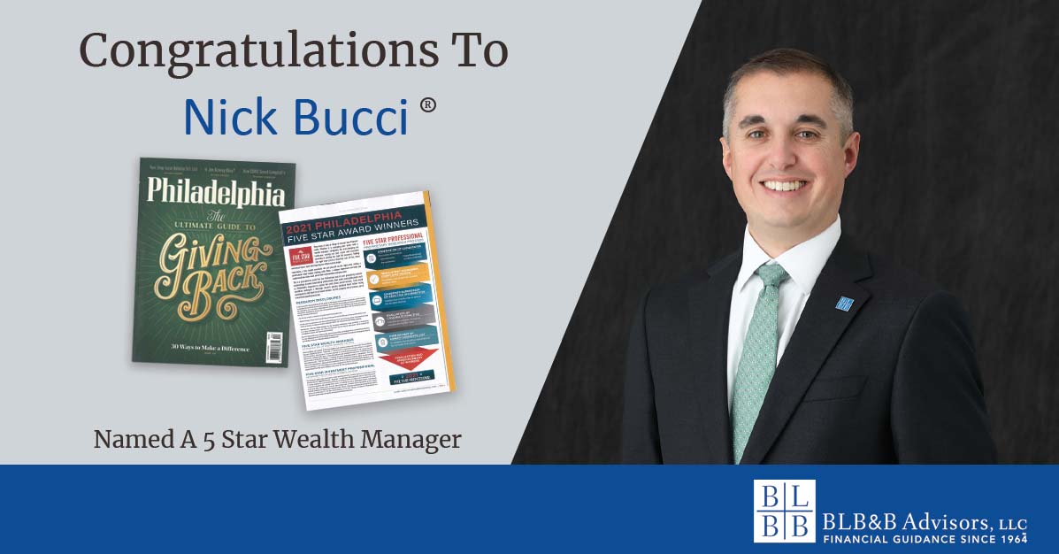 Congratulations Nick Bucci | BLB&B Advisors, LLC