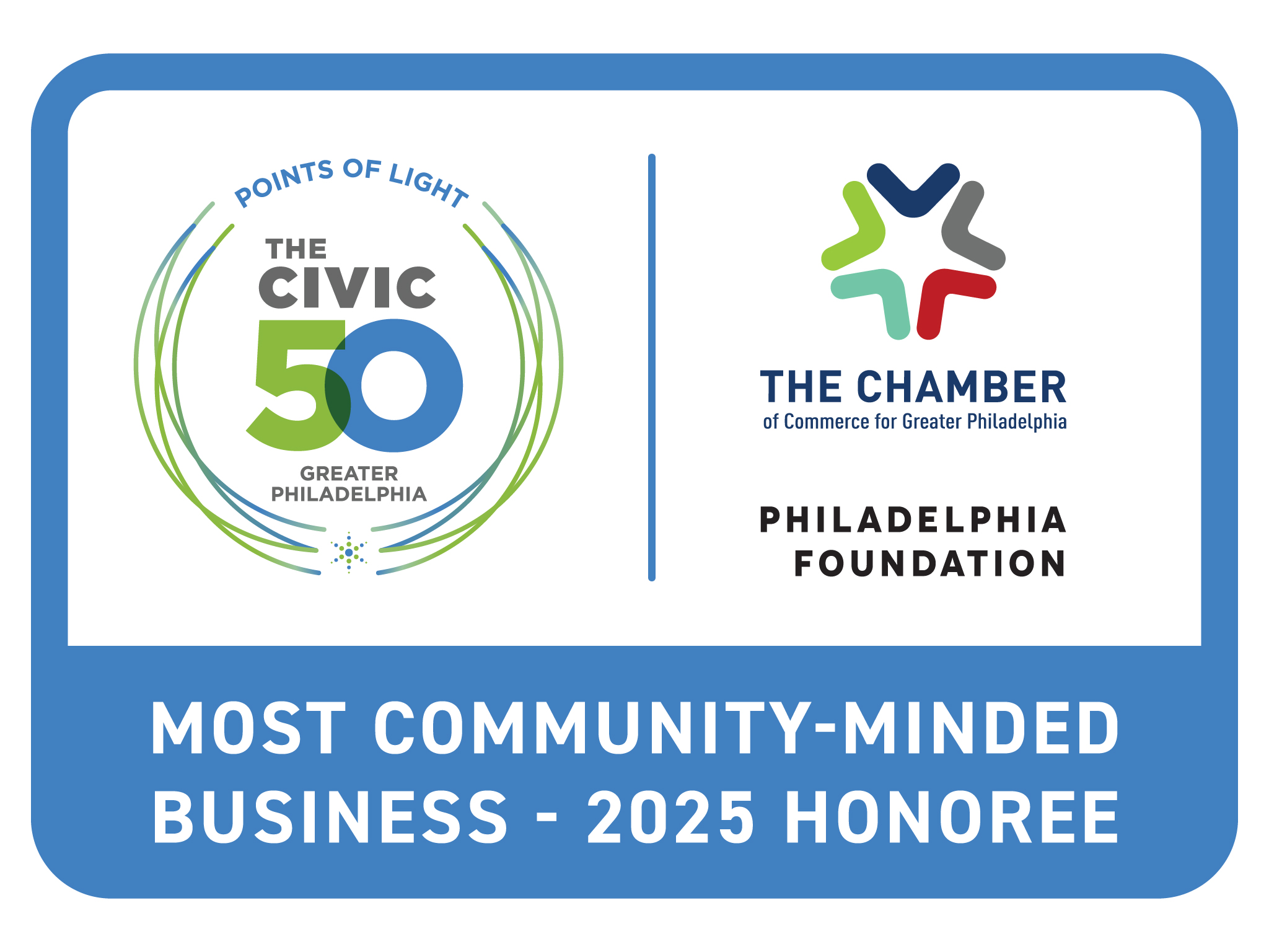 Civic 50 2025 Honoree Badge